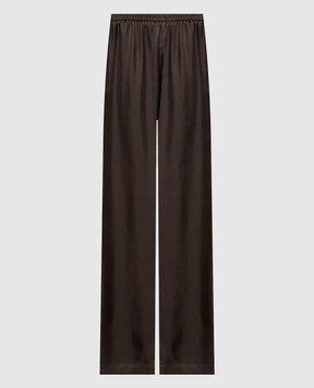 Loulou de Saison ALERA brown silk pants ALERALDS
