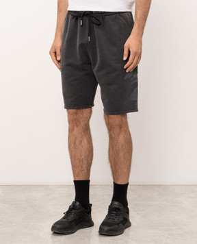 Off-White Gray shorts with print 44MCI013F26F002