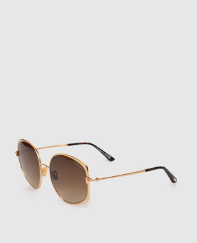 Tom Ford SOFIA gold sunglasses FT1349