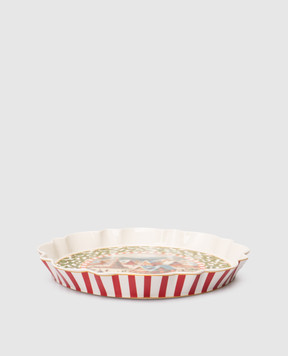 Palais Royal White porcelain dish with Christmas print 25406