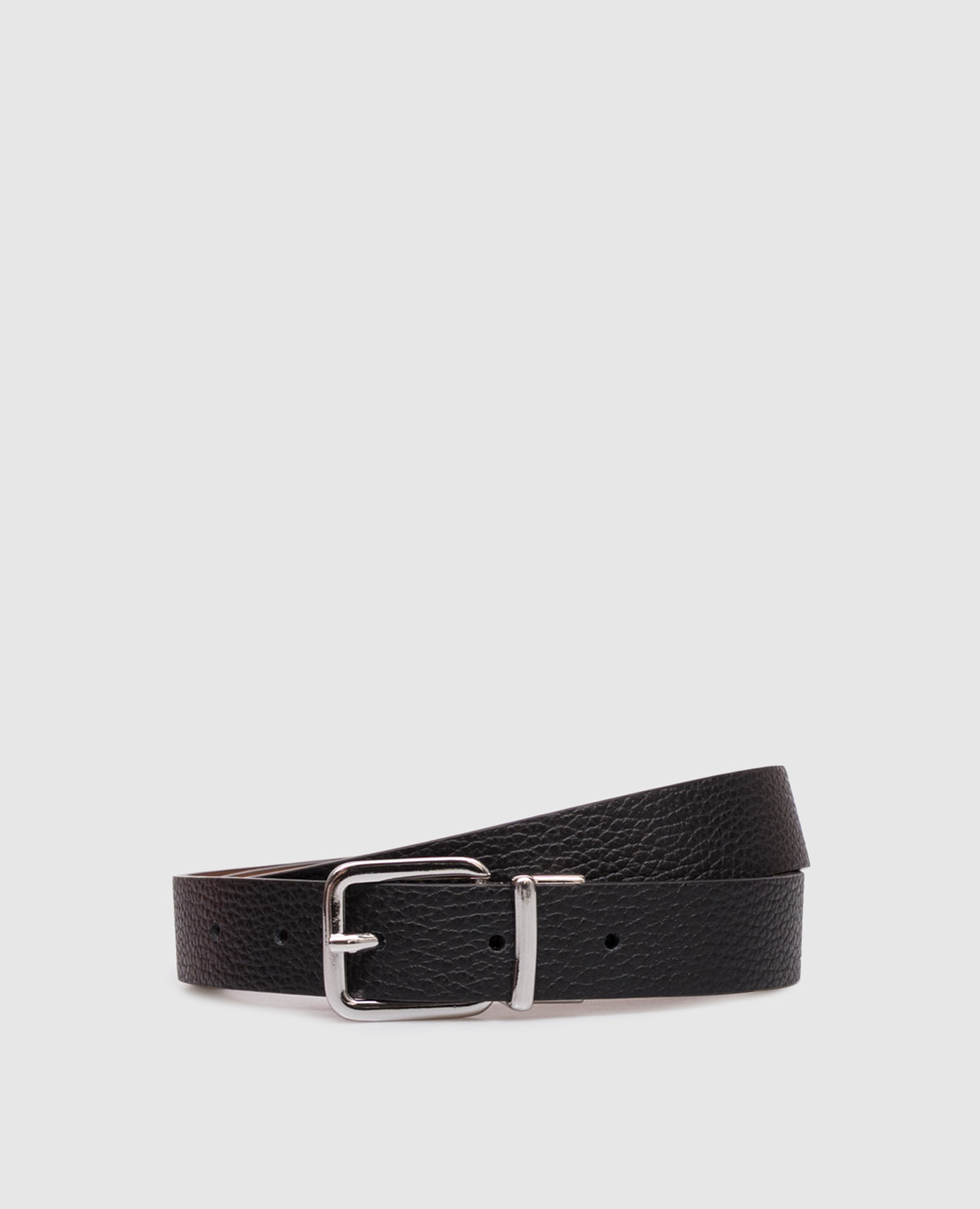Reversible leather belt