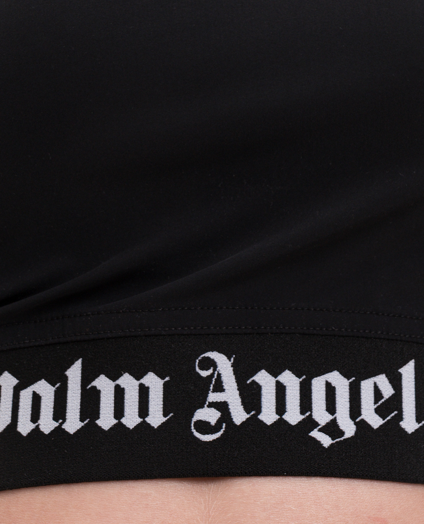

Black sports top with logo print Palm Angels