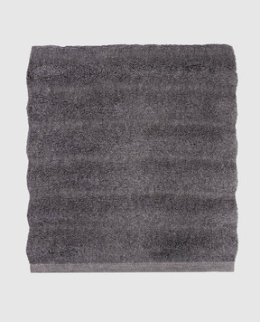 Hamam Grey terry bath towel ASH RIBBED ASHRIBBEDBATHTOWEL