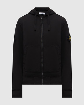 Stone Island Black sports jacket with logo patch L1S156100061S0051
