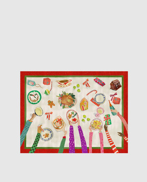 TESSITURA TOSCANA TELERIE HAND ON XMAS Placemat Set NT250125040017