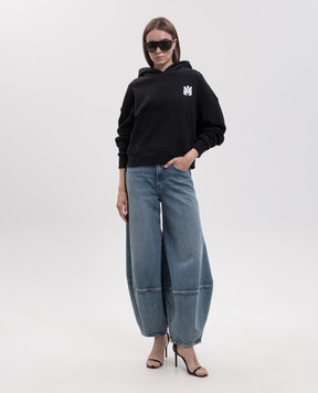 AMIRI Black hoodie with monogram and logo print AWJYHD1008