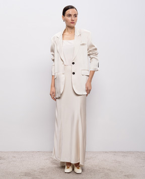 Peserico Beige maxi skirt E0502804270