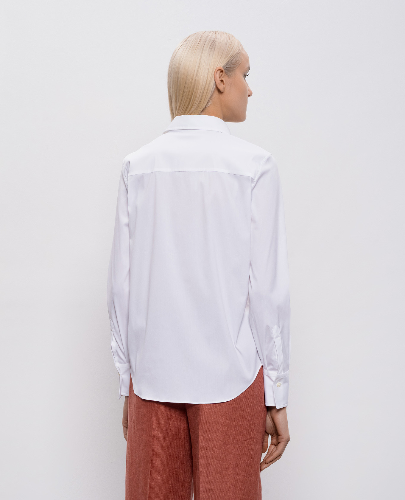 White shirt with a monil chain Brunello Cucinelli 4