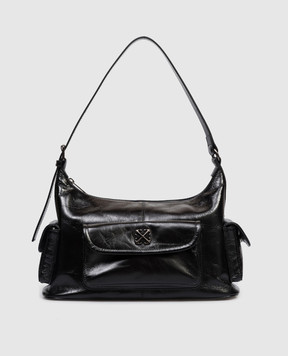 Off-White Dumbo black leather hobo bag OWNN18OC99LEA001