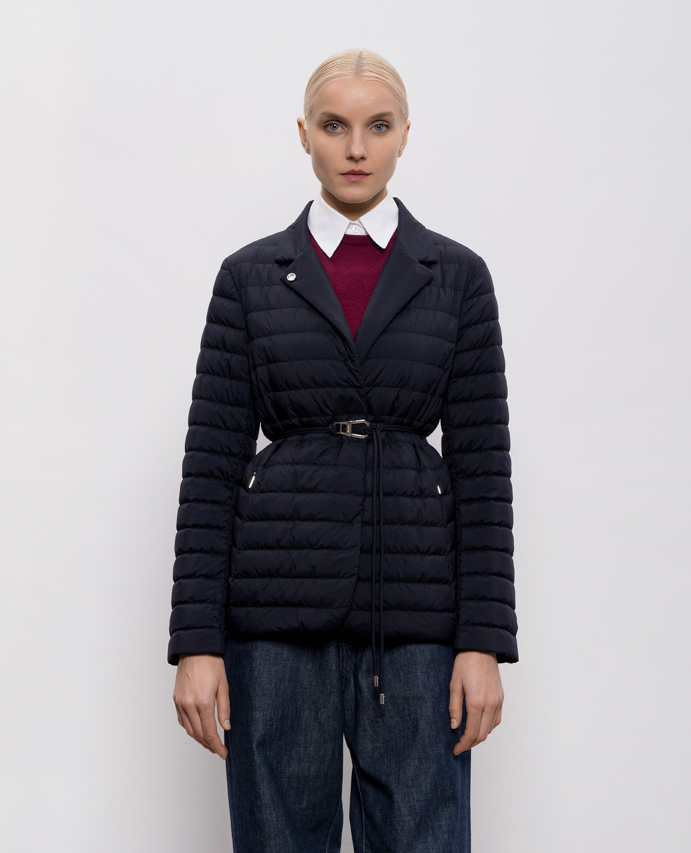 

Blue LANZADA jacket with belt MooRER