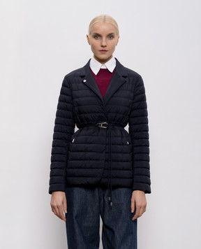 MooRER Blue LANZADA jacket with belt LANZADAS3