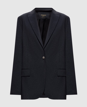 Twinset Black jacket with lurex 262TT2530