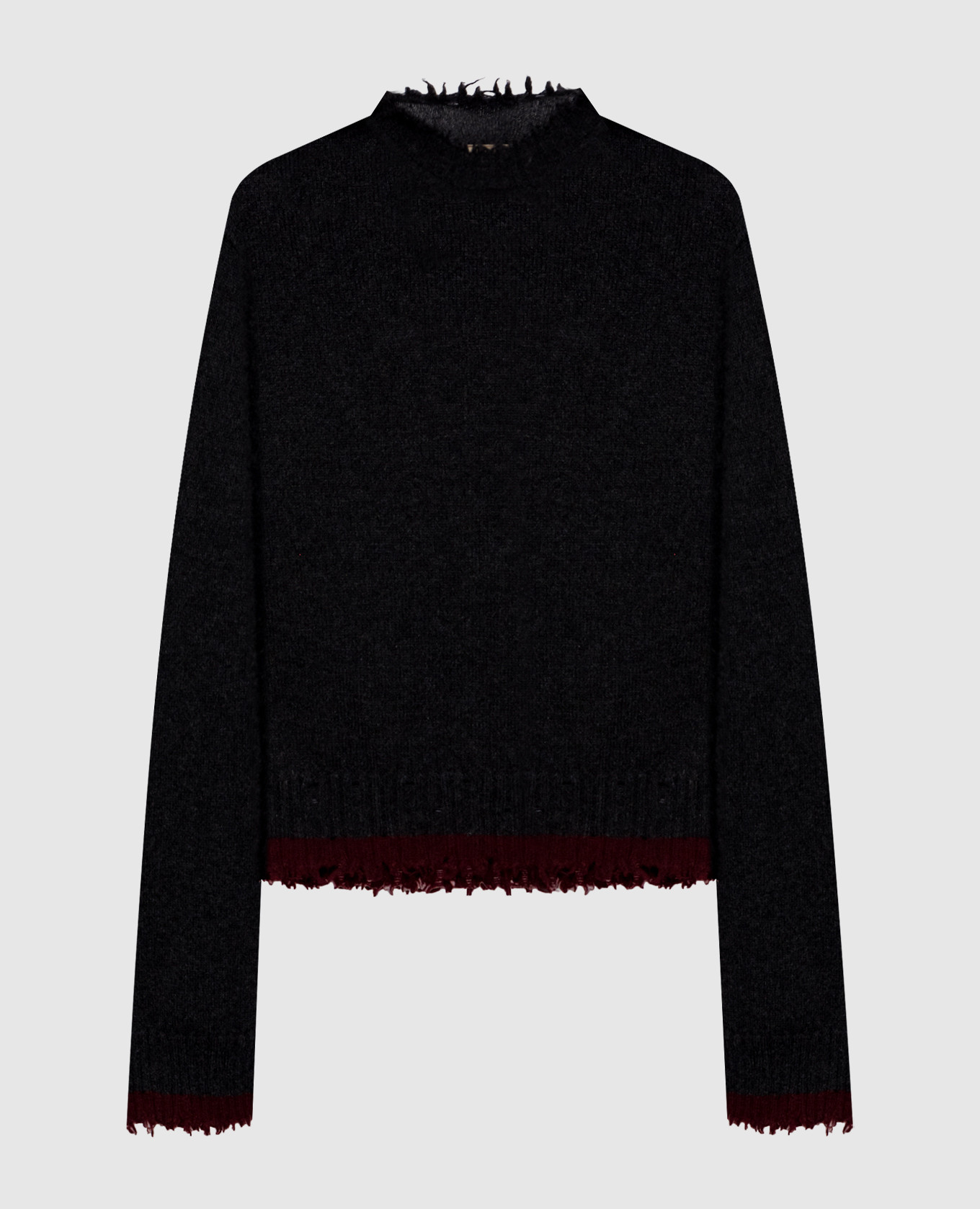 Gray cashmere sweater