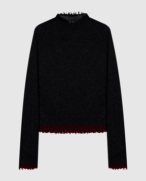 UMA WANG Gray cashmere sweater UK7152