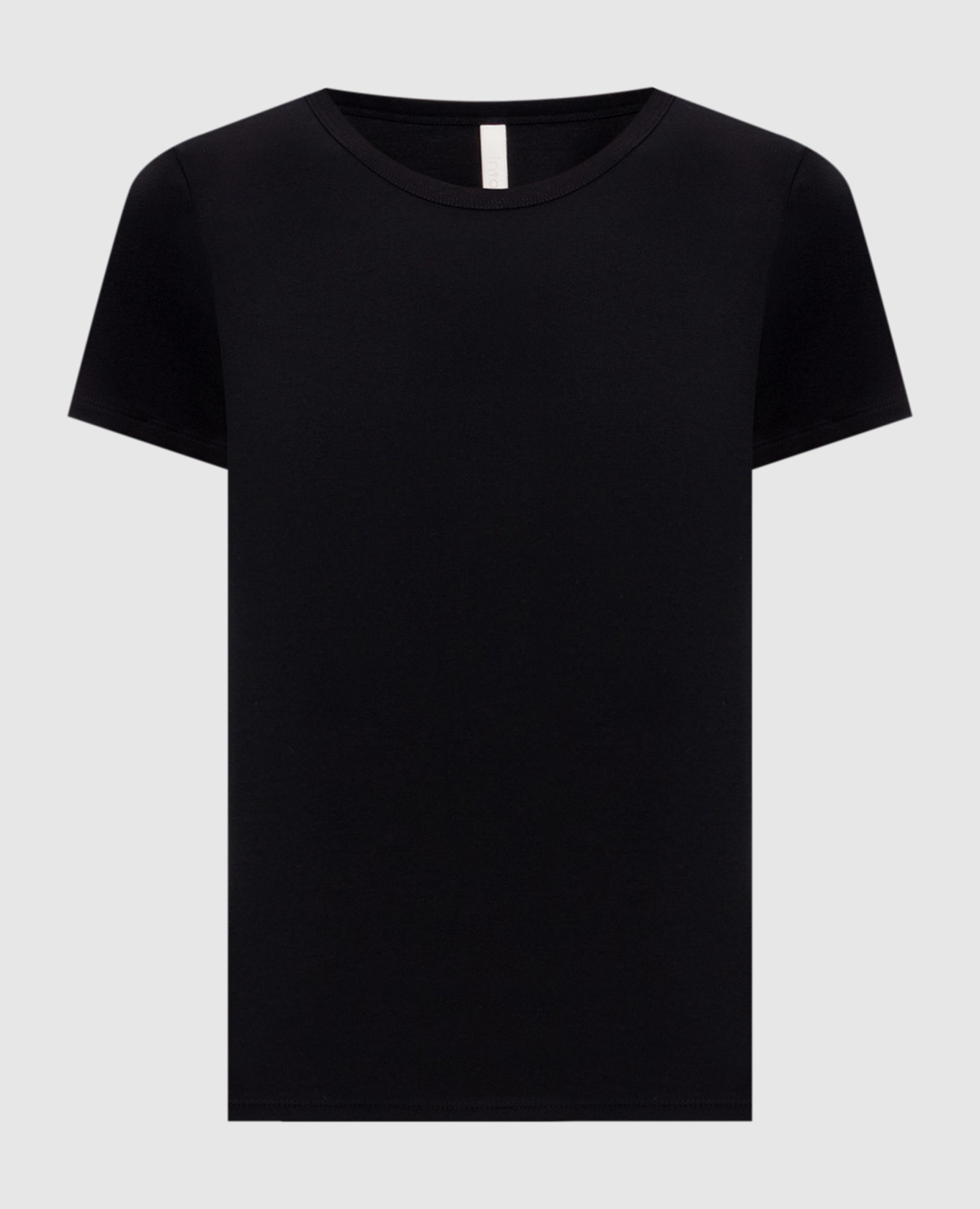 

Black T-shirt with accent stitching Intoca