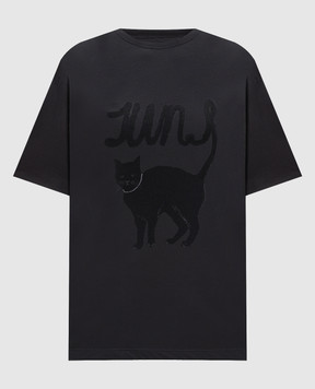 Juun.j Gray T-shirt with print JW6342W063