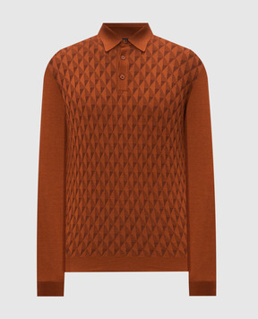 Stefano Ricci Terracotta patterned polo KE08021P03E26371