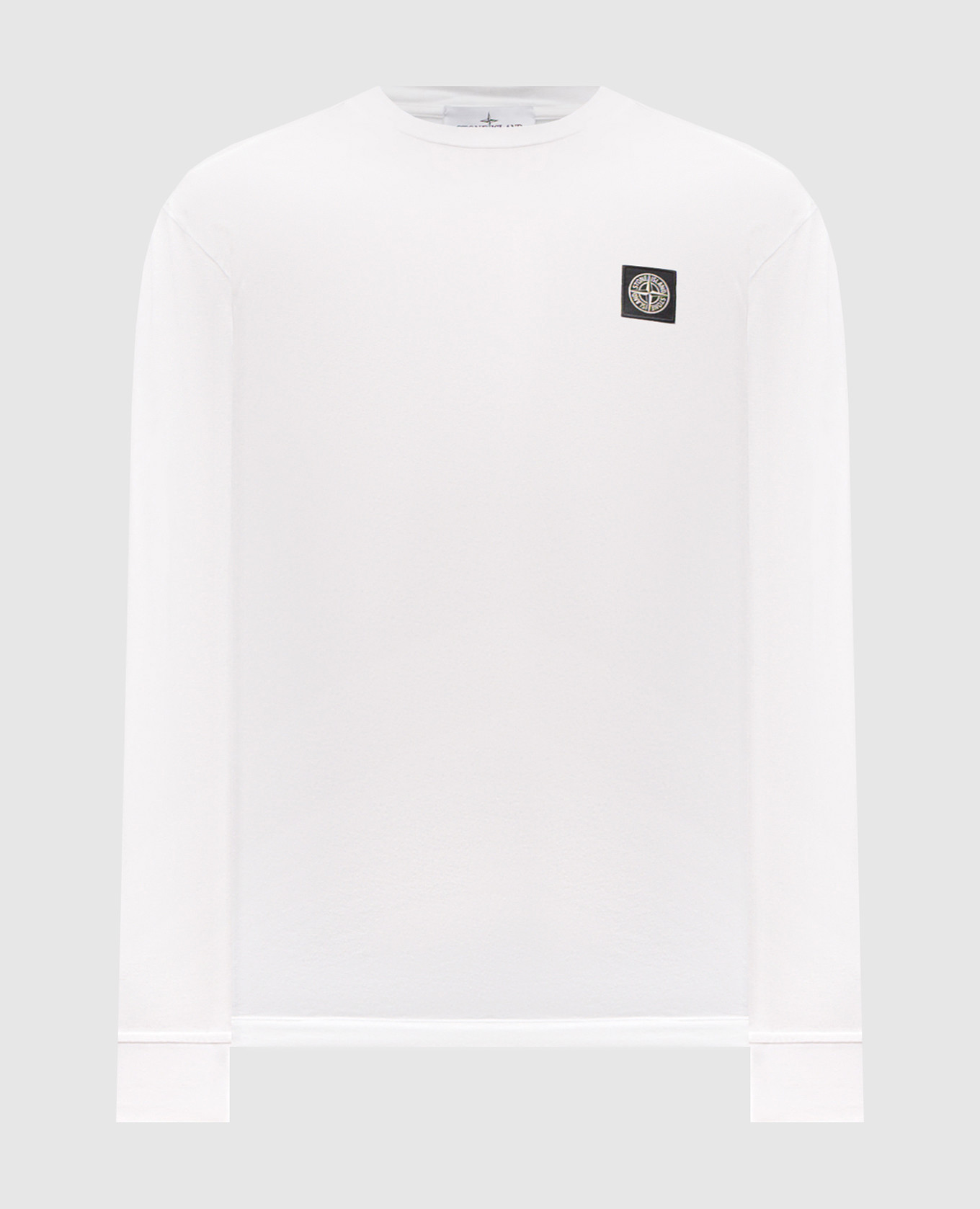 

White long sleeve with logo patch Stone Island