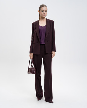 Twinset Purple top with logo 252TT2373