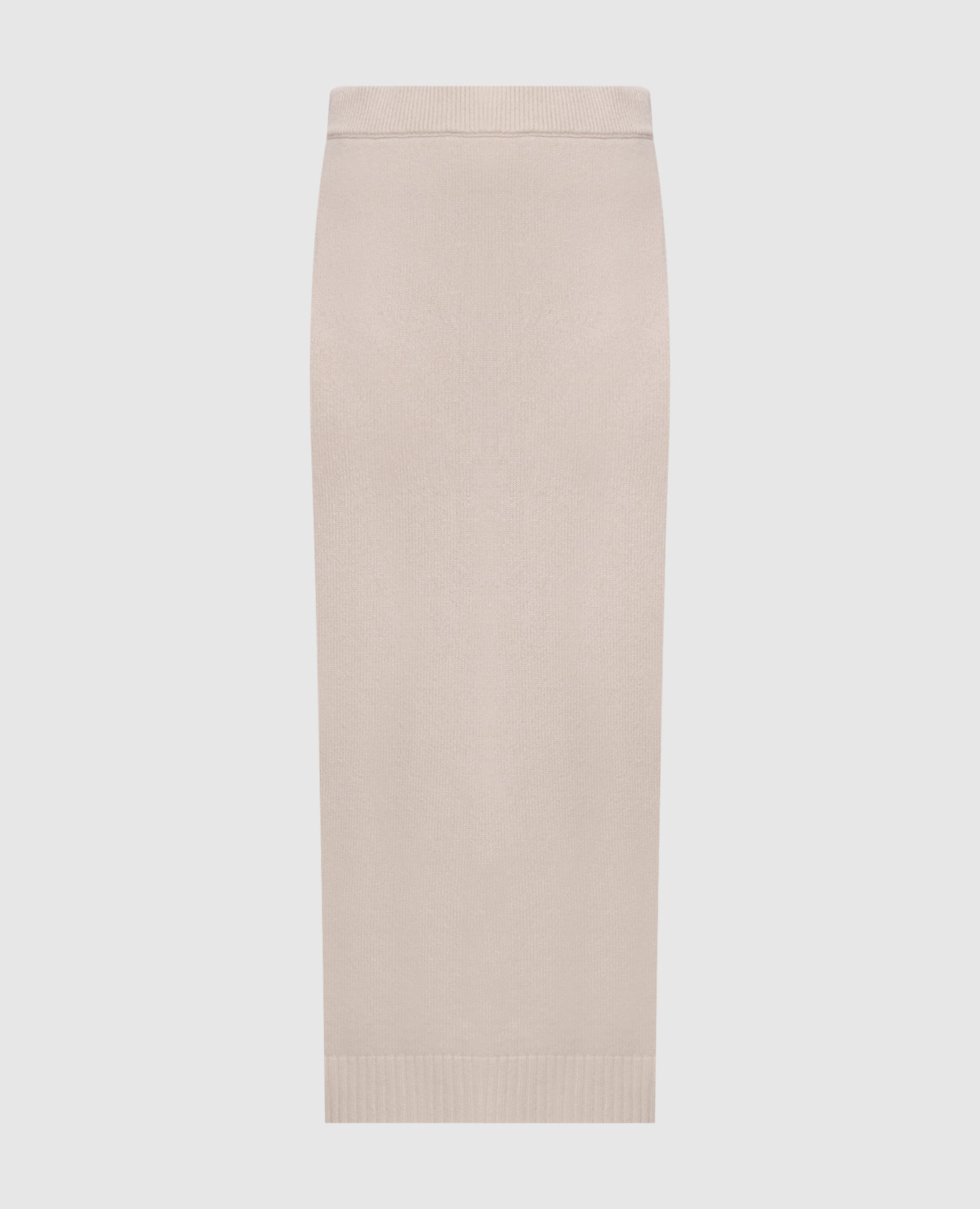 Beige skirt made of wool, silk and cashmere
