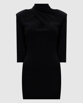 The Attico Black wool mini dress 260WCA00478KWW005AA