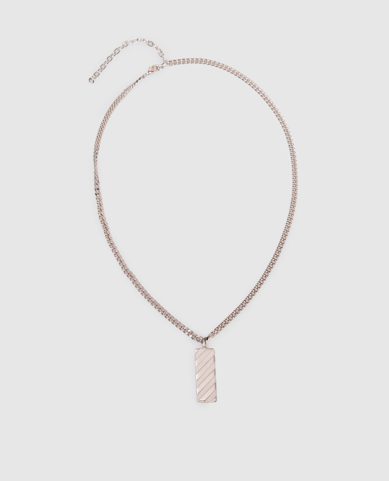 

Silver chain with Diag pendant Off-White