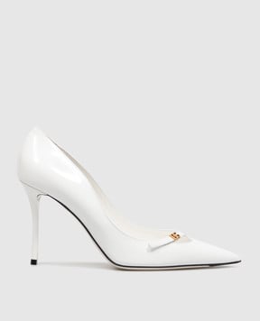 Dolce&Gabbana White patent leather shoes CD2004A1471