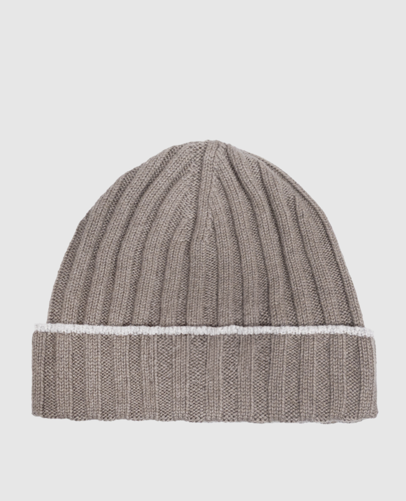Khaki cashmere hat