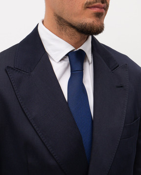 Brunello Cucinelli Blue silk tie MX8760018