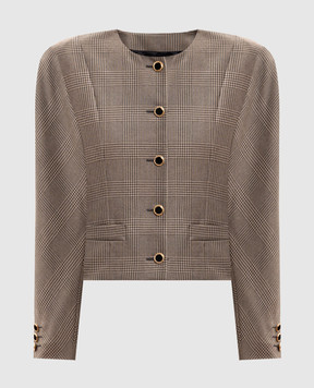 Alessandra Rich Patterned wool jacket FABX4505F4805