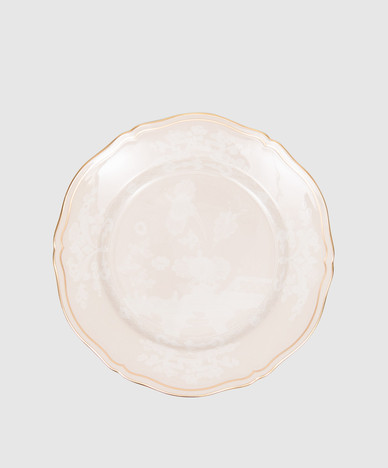 Beige porcelain dinner plate