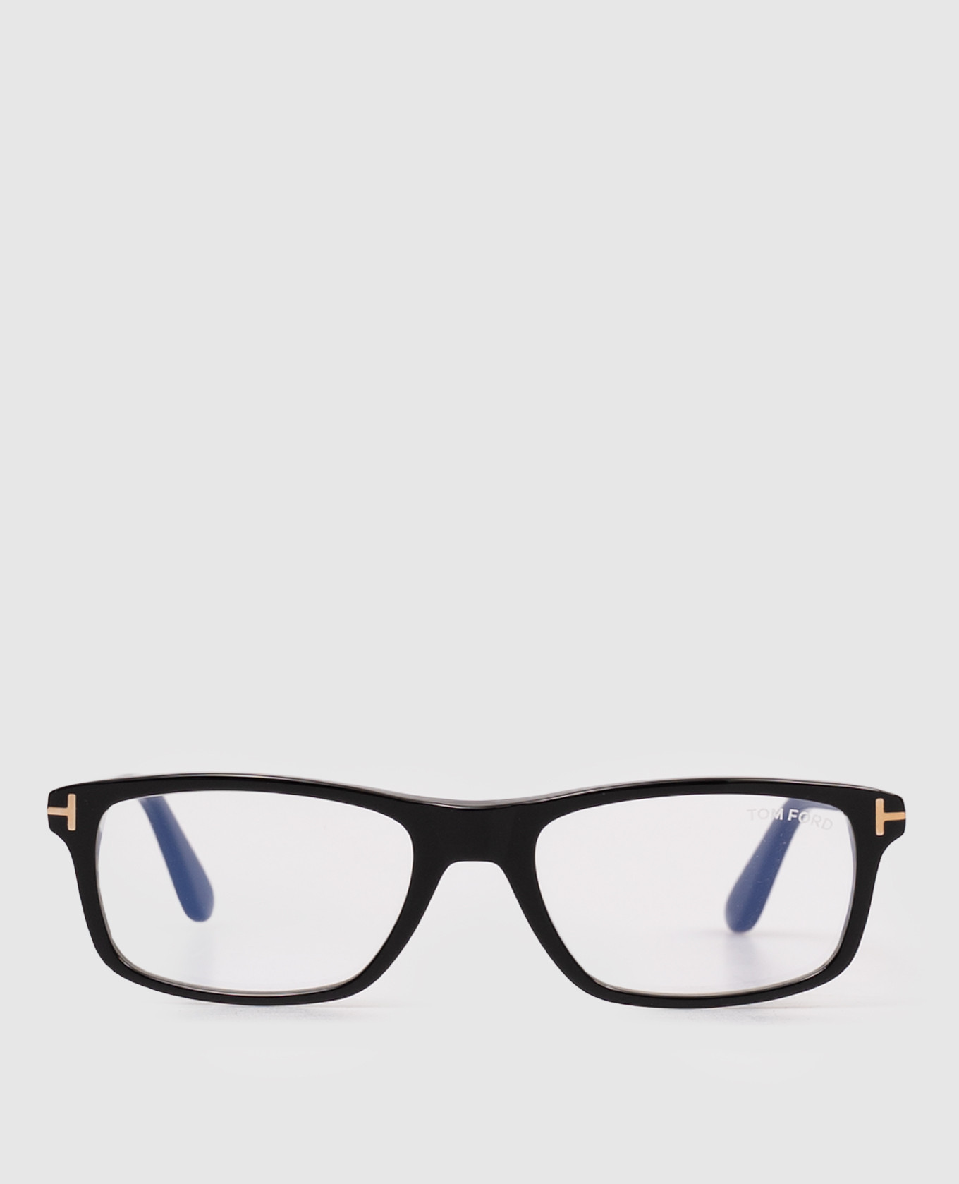Black monogrammed eyeglass frame