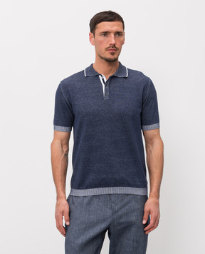 MooRER Blue polo shirt ADOLFO ADOLFOSIC