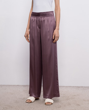 Brunello Cucinelli Purple silk pants M0C59P8942
