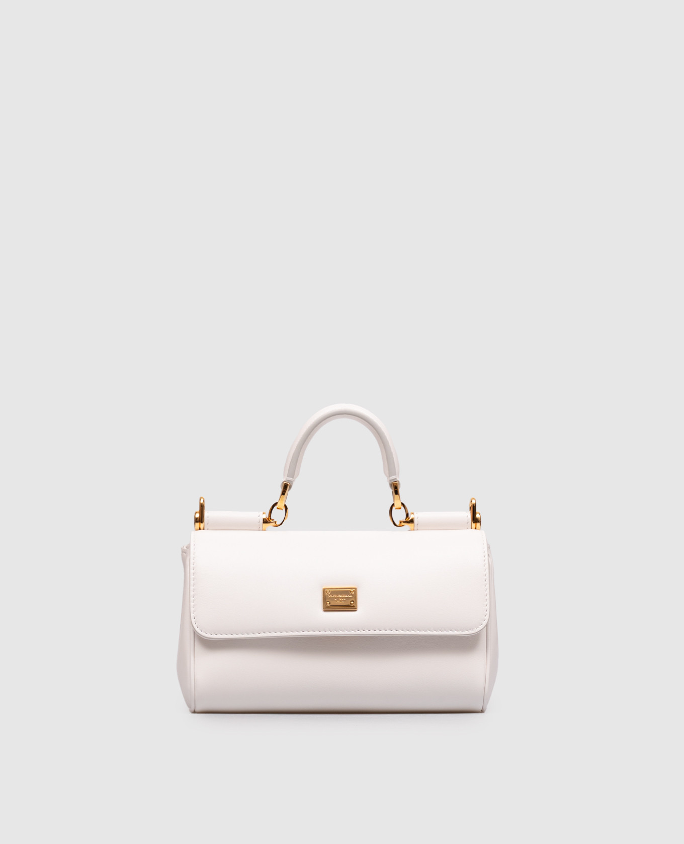 My Sicily white leather bag