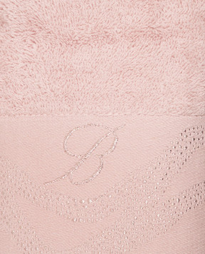 Blumarine Home Set of pink Crystelle terry towels with embroidery 5 pcs H0000230044