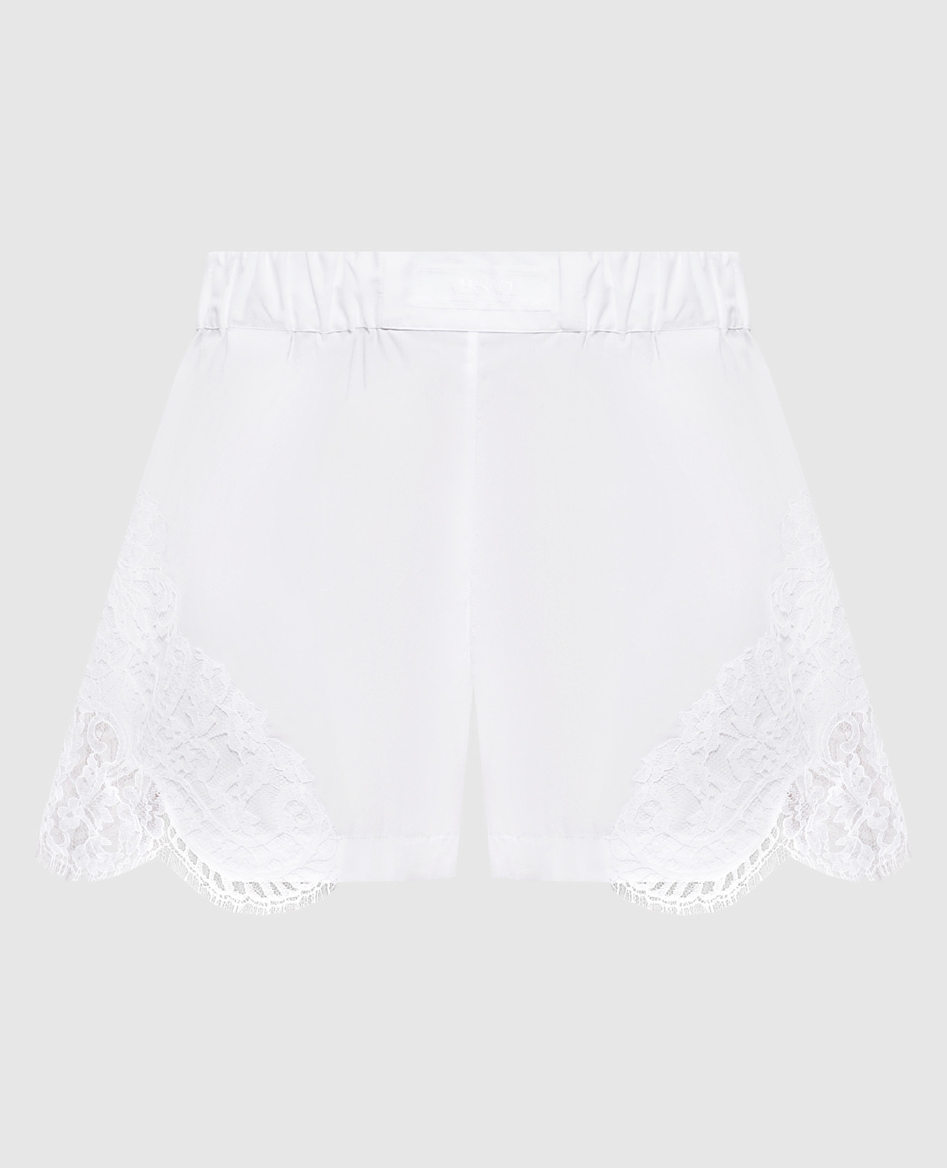 White shorts with lace