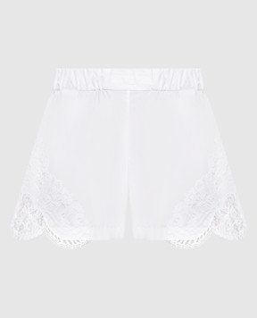 Versace White shorts with lace 10230551A13878