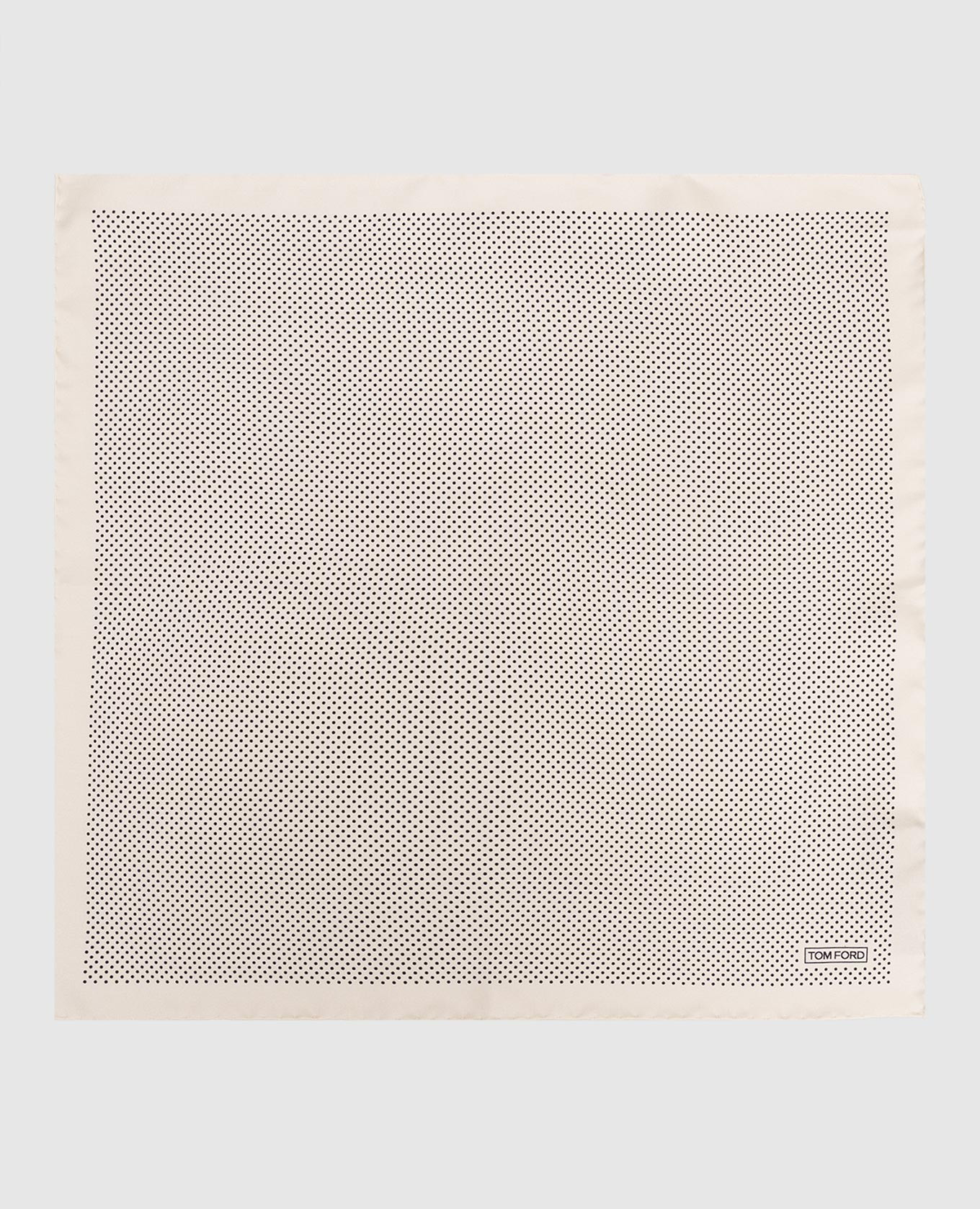 

Beige polka dot silk pache scarf Tom Ford