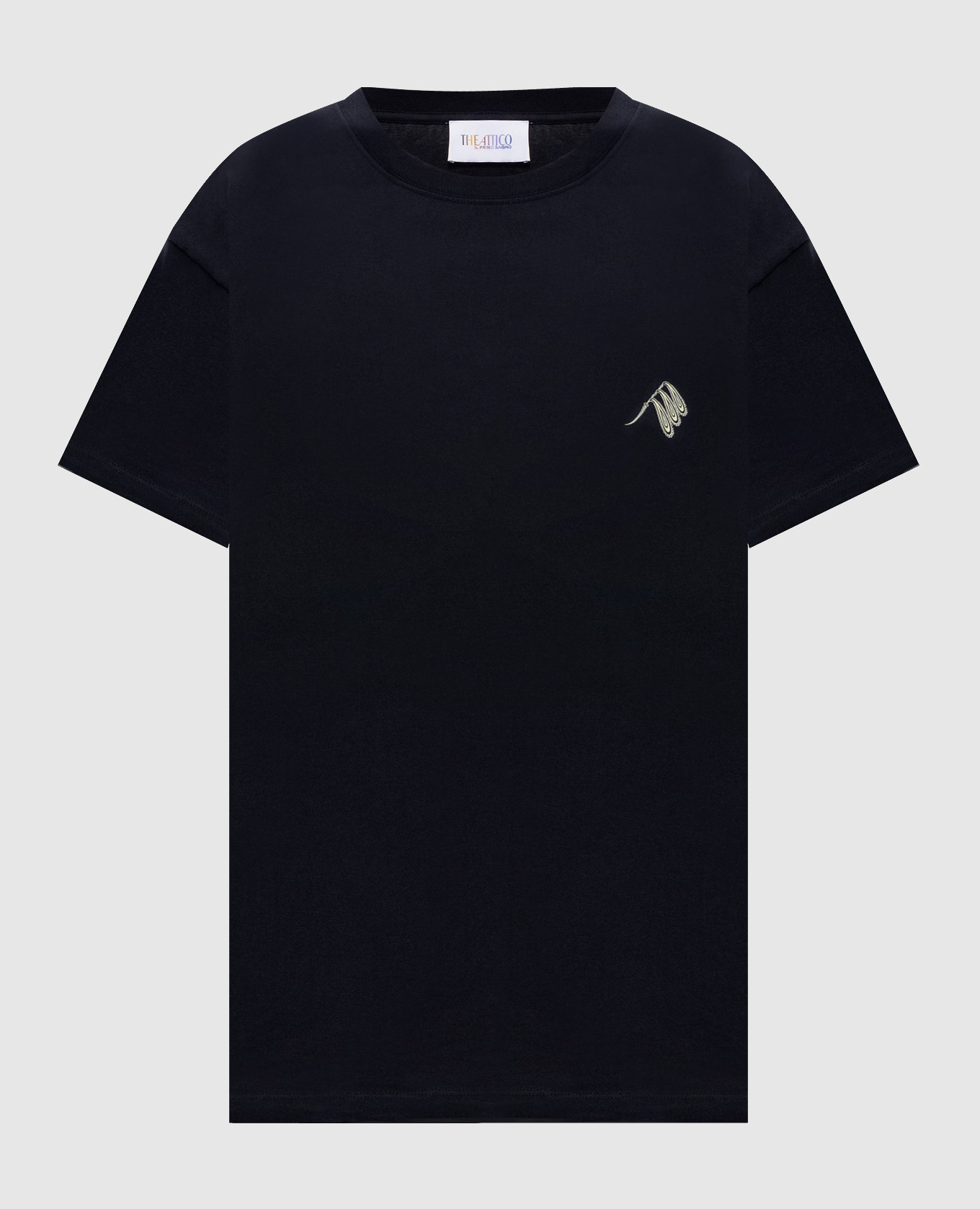 

Black t-shirt with logo print The Attico