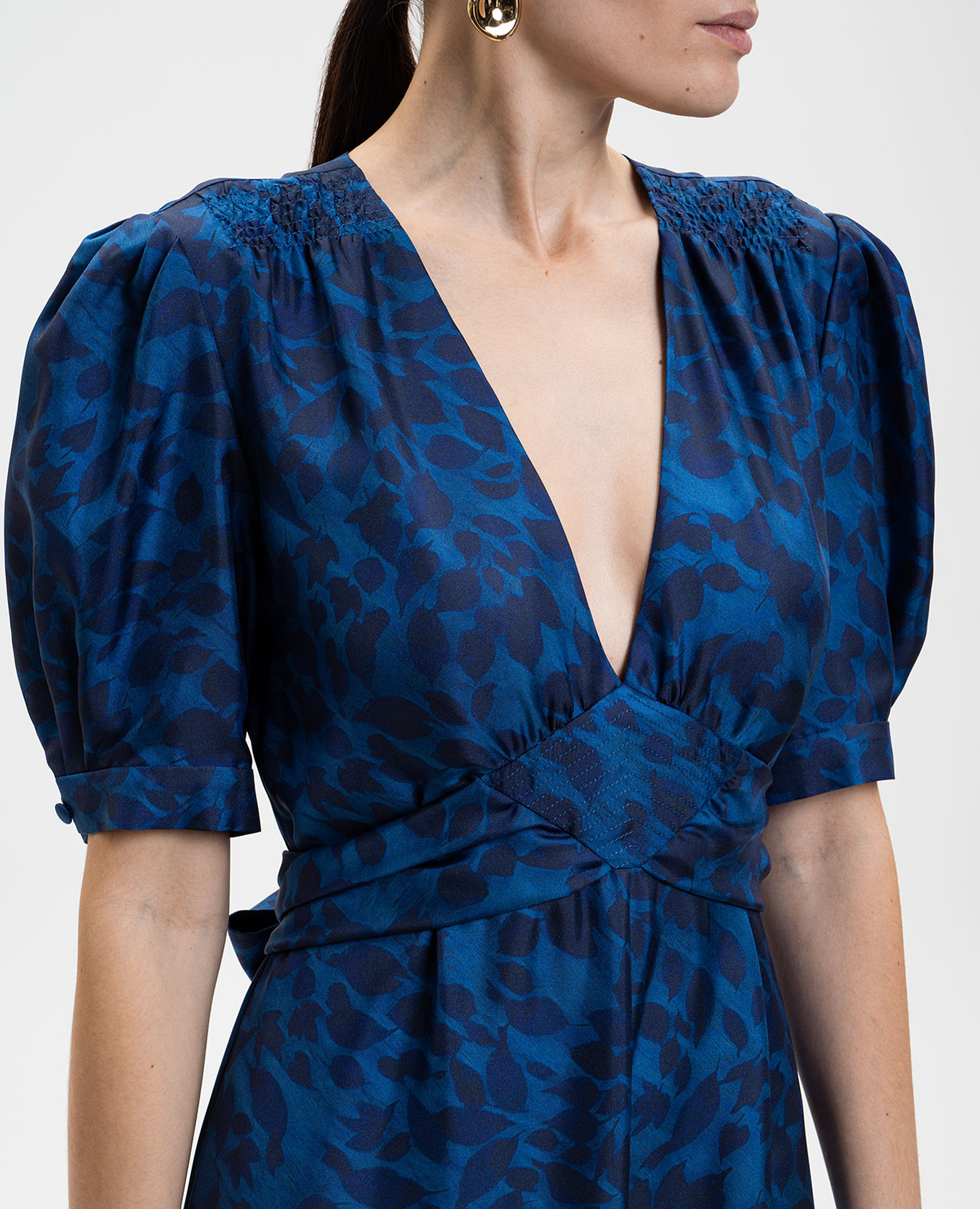 

Larkin blue silk dress Gabriela Hearst
