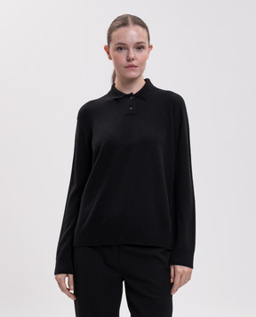 The Row Black cashmere Pashi polo R000628Y166