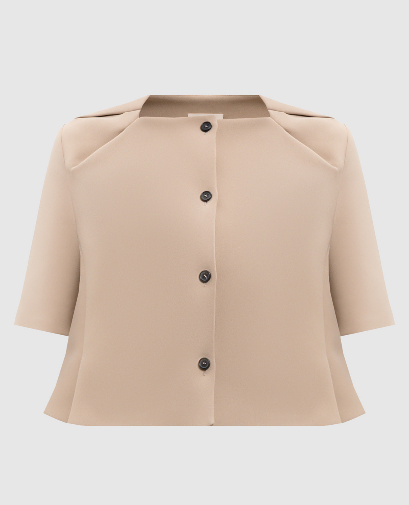 

Franc brown jacket with short sleeves Khaite