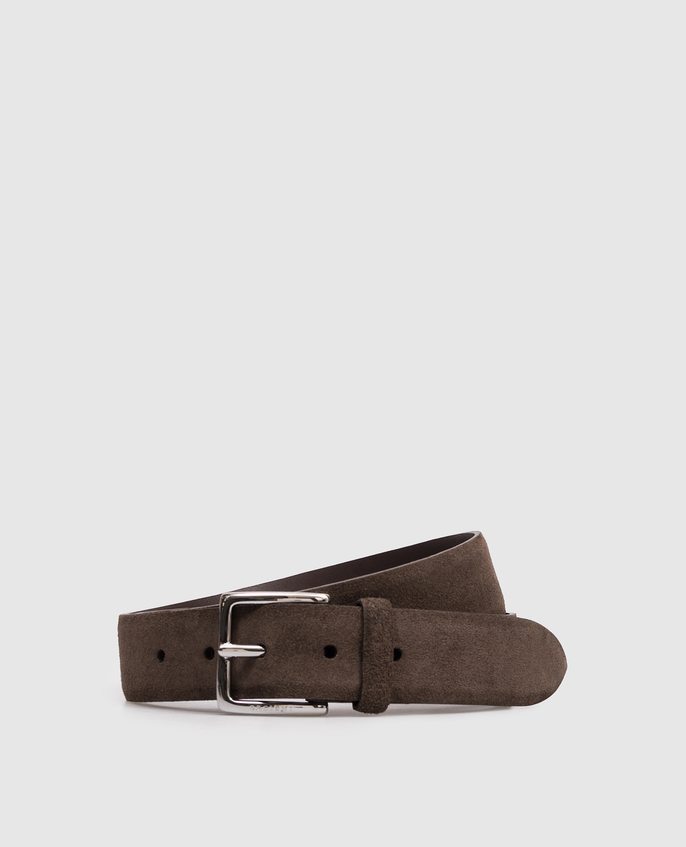 Brown Amalfi suede belt