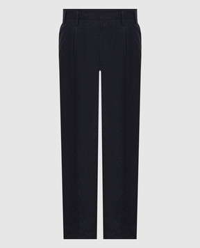 Brunello Cucinelli Blue wool pants M038PS2440