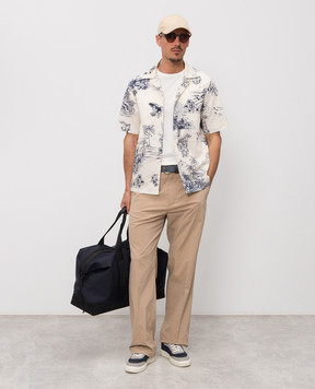 Moncler Ivory printed shirt L10912F00047599GH