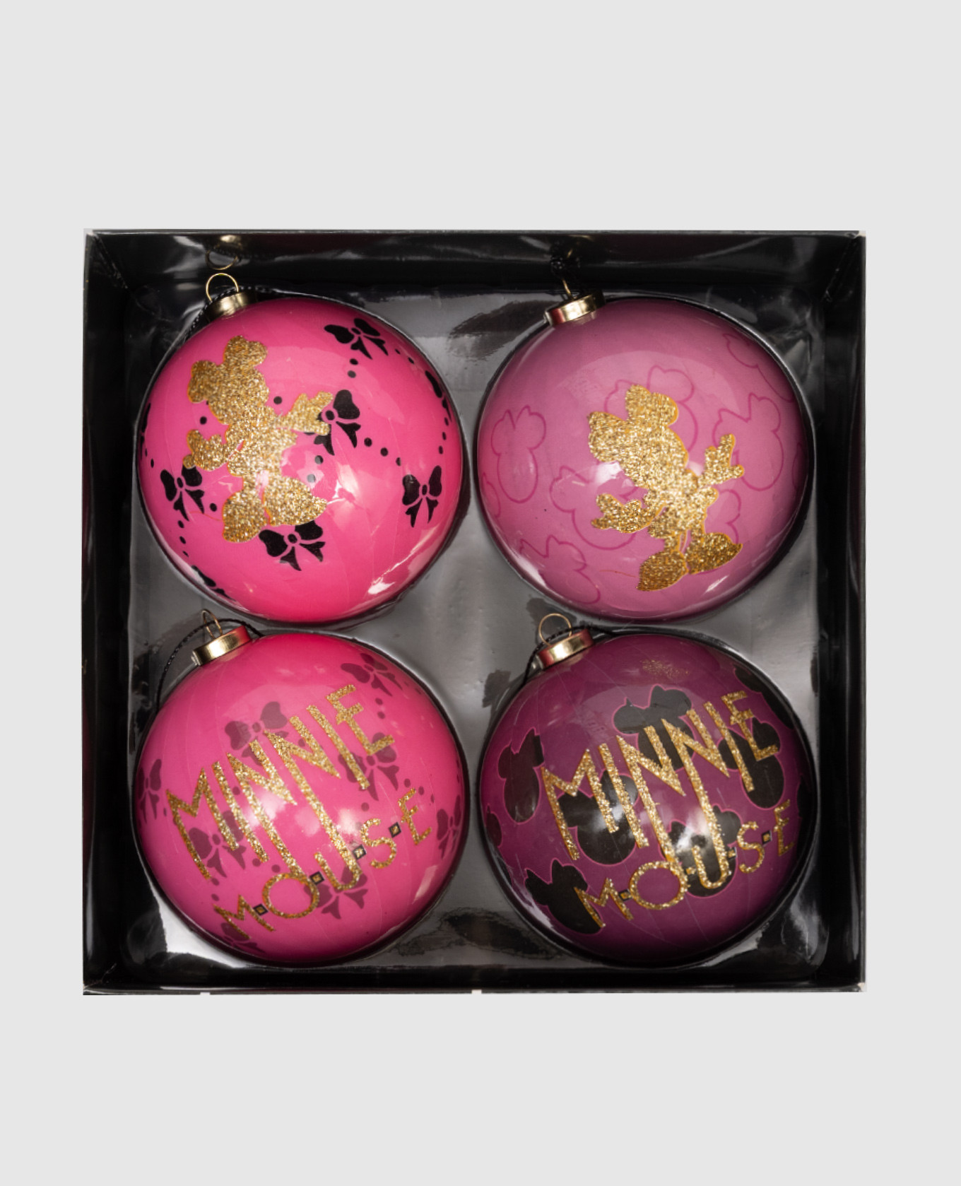 

Minnie Mouse Christmas tree bauble set 4 pcs Disney, Pink