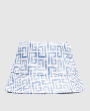 Balmain Children's white panama with PB Labyrinth pattern BY0P57Z3777