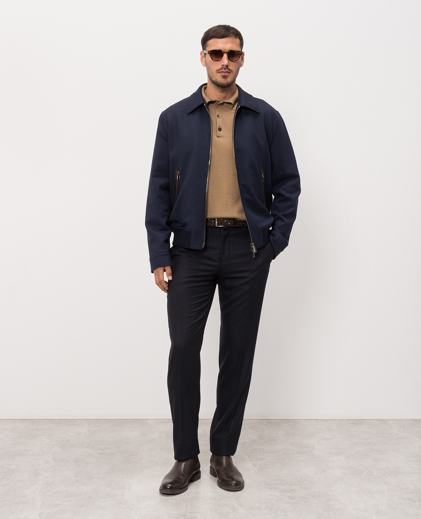 Blue wool pants ISAIA 2