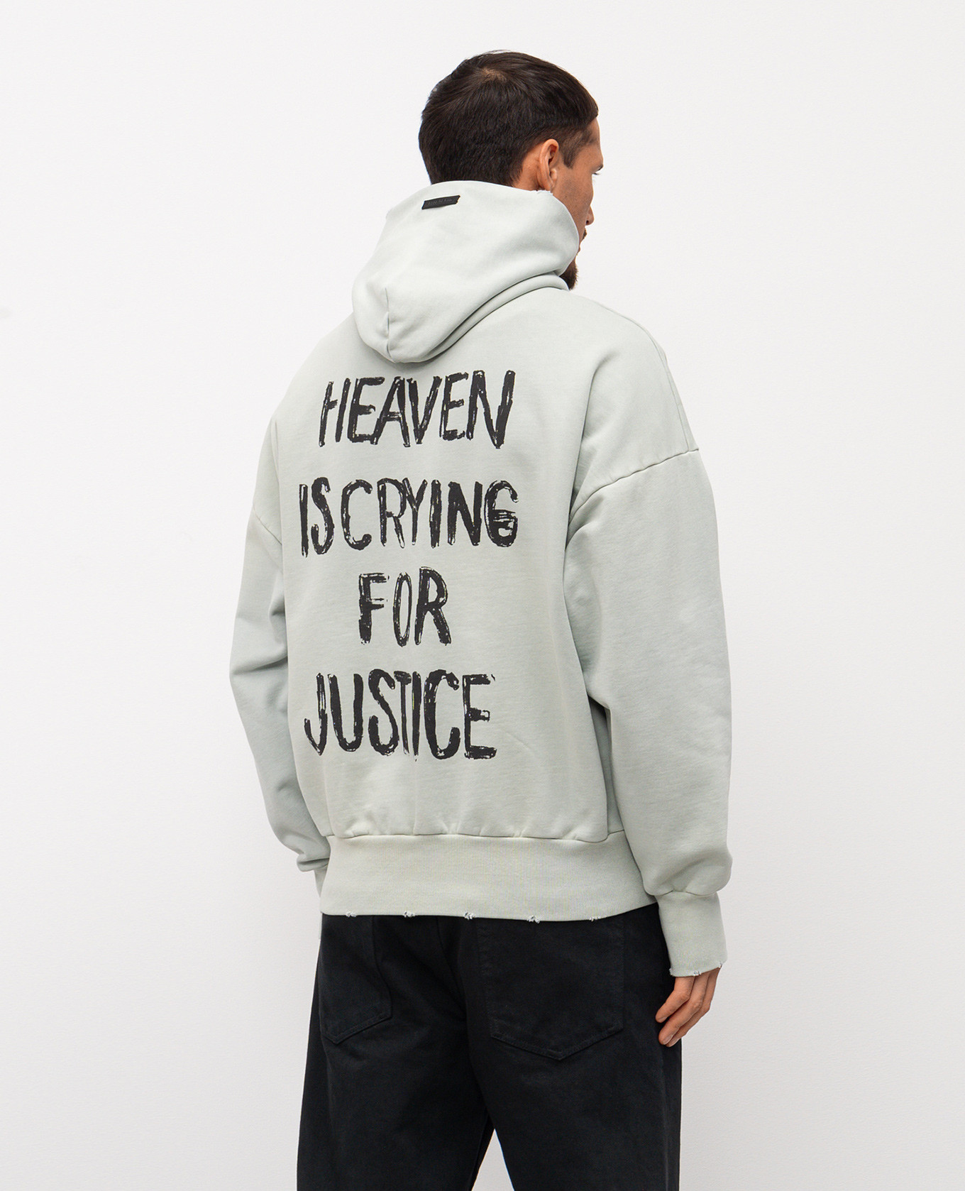 

Heaven blue hoodie with vintage effect Fear of God, Light blue